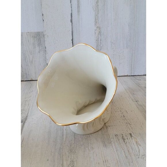 Lenox Cornucopia special vase fall home decor harvest ivory - Picture 3 of 9
